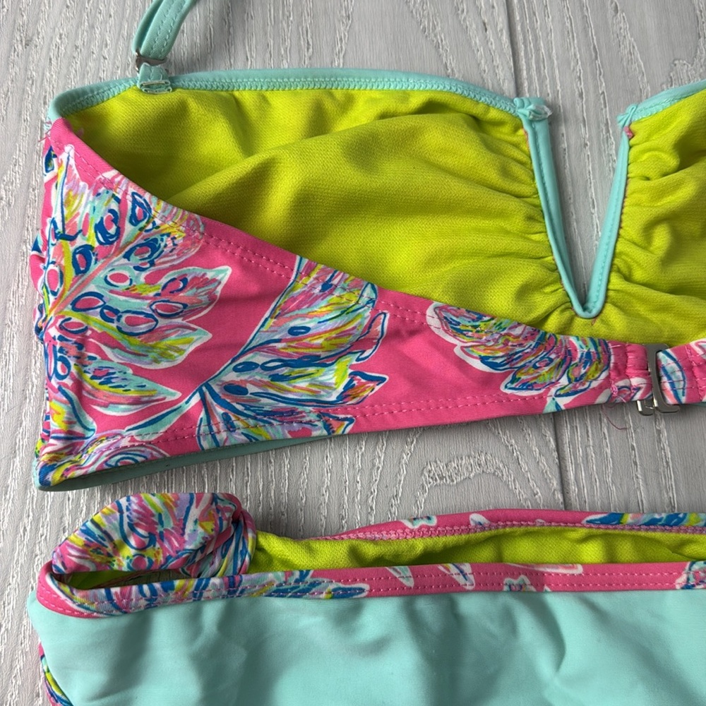 YMI Bikini XL Aqua and Pink floral set, 2 pieces - Picture 8 of 10